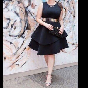 Eloquii Studio Bonded Pique Dress (Size 14)